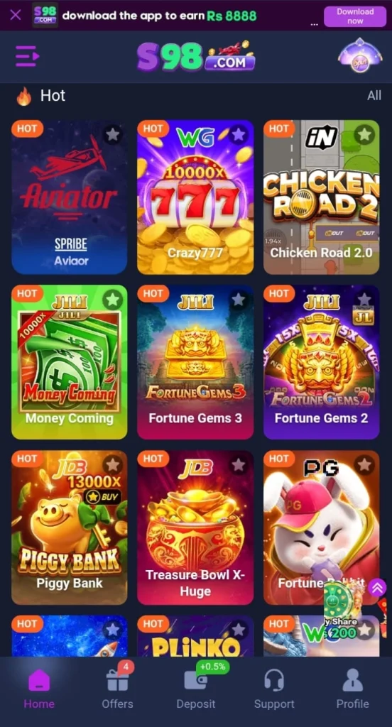 s98 game